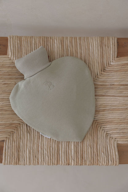 Sage Heart Hot Water Bottle