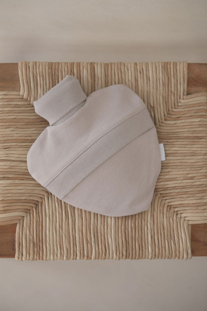 Taupe Heart Hot Water Bottle