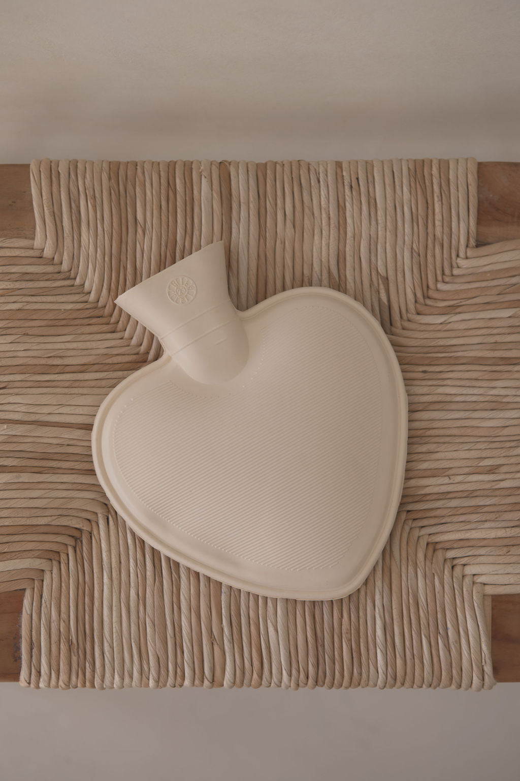 Taupe Heart Hot Water Bottle